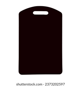 Kitchen cutting board on white background