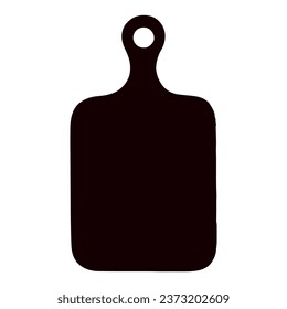 Kitchen cutting board on white background