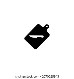 Kitchen cutting board simple flat icon vector illustration