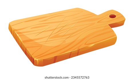 Kitchen cutting board vector illustration isolated on white background