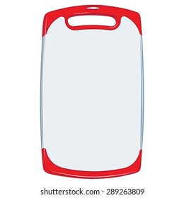 Kitchen cutting board for cutting vegetables and meat vector illustration