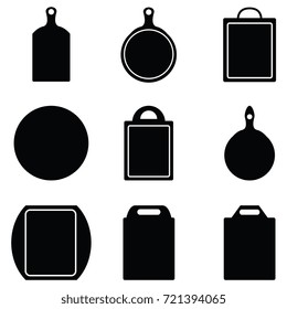 kitchen cutting icon set