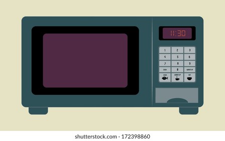 kitchen design over beige background vector illustration