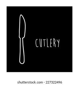 Kitchen design over black background,  vector illustration
