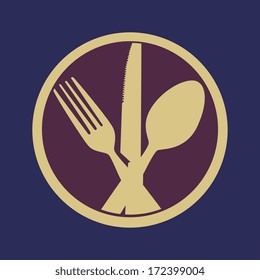 kitchen design over blue background vector illustration
