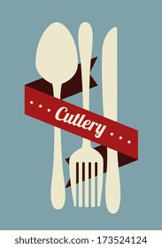 kitchen design over blue background vector illustration