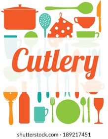 Kitchen design over white background, vector illustration