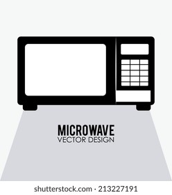 Kitchen design over white background, vector illustration