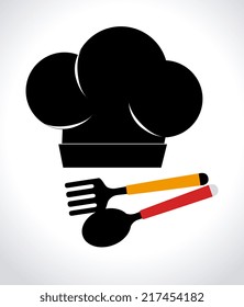 Kitchen design over white background, vector illustration