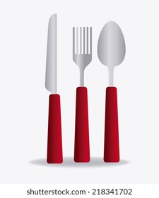 Kitchen design over white background, vector illustration
