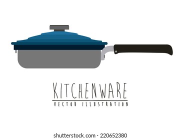 Kitchen design over white background, vector illustration