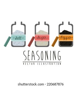 Kitchen design over white background, vector illustration