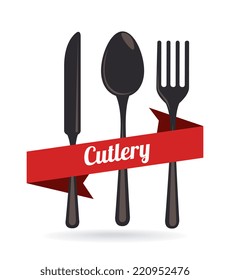 Kitchen design over white background, vector illustration