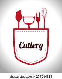 Kitchen design over white background, vector illustration.