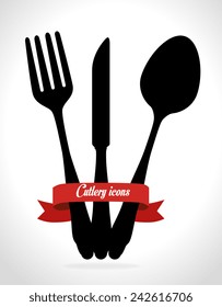 Kitchen design over white background, vector illustration.