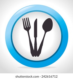 Kitchen design over white background, vector illustration.