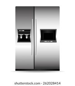 Kitchen design over white background, vector illustration.