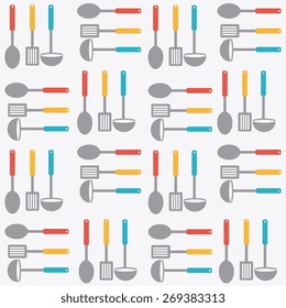 Kitchen design over white background, vector illustration.