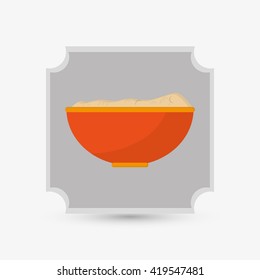 Kitchen design. Supplies icon. White background, vector illustration