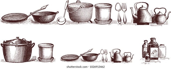 Kitchen Dishes Elements