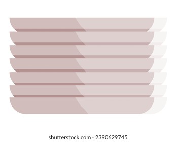 Kitchen dishes vector illustration. Cookware and flatware, integral to kitchen, shape dining experience Elegant porcelain dishes and glassware elevate aesthetics table Culinary magic happens