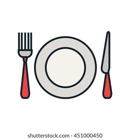 Kitchen dishware and utensil theme design, vector illustration graphic.