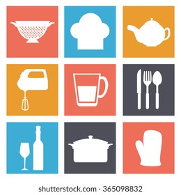 Kitchen dishware utensils 