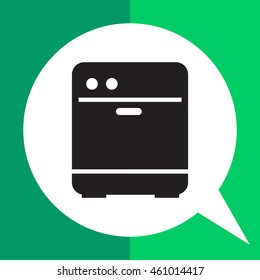 Kitchen dishwasher icon