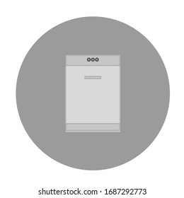 kitchen dishwasher on white background