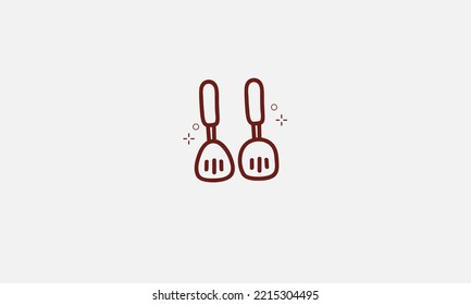 Kitchen doodle icon cooking logo design