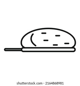 Kitchen dough icon outline vector. Bread flour. Rolling cookie