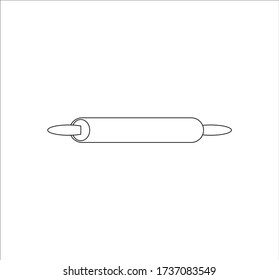 kitchen dough roller. illustration for web and mobile design.