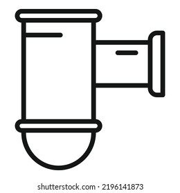 Kitchen Drain Pipe Icon Outline Vector. Service Sewer. Sink Faucet