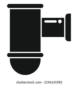 Kitchen Drain Pipe Icon Simple Vector. Service Sewer. Sink Faucet