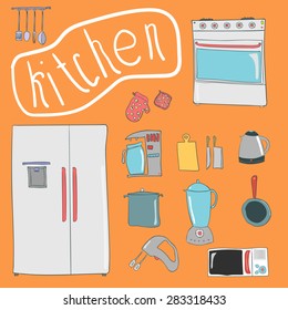 kitchen a drawing hand