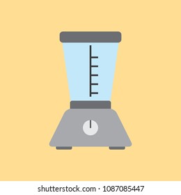 Kitchen electric blender vector icon color