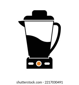 Kitchen electric juice blender icon | Black Vector illustration |