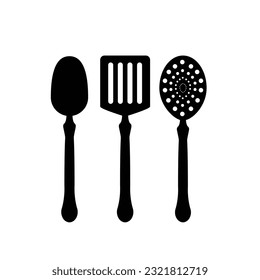 kitchen element set, kitchen utensils, spoon , ladle, spatula