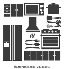 kitchen elements design, vector illustration eps10 graphic 