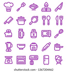 Kitchen Equip Icon set for Any Purposes, Perfect for mobile, web and desktop application