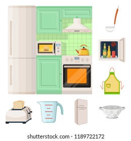 Kitchen Equipment Cartoon Icons Set 260nw 1189722172 