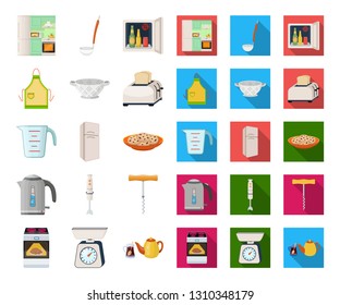 Kitchen Equipment Cartoonflat Icons Set 260nw 1310348179 