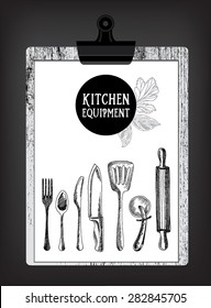 Kitchen equipment restaurant brochure. 