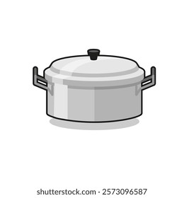 Kitchen Equipment Sauce Pan Vector Illustration