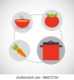 kitchen equipment utencils icon vector illustration design