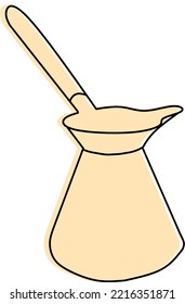 Equipo de cocina ilustración vectorial cafetera