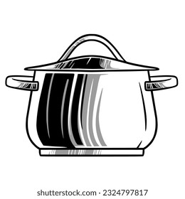 ilustración vectorial de equipo de cocina para material de diseño