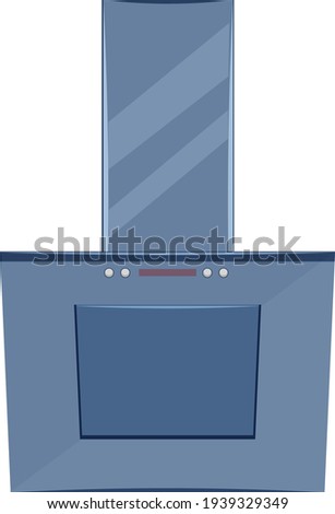 Kitchen extractor hood vector illustration isolated on a white backgKitchen extractor hood vector illustration isolated on a white backgroundround