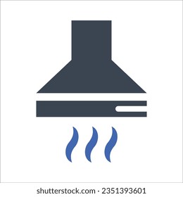 Kitchen extractor icon, Vector Graphics