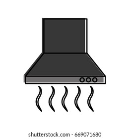 kitchen extractor isolated icon